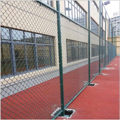 Steel Wire 11gauge Powder Coated Chain Wire Fencing For Stadium Net