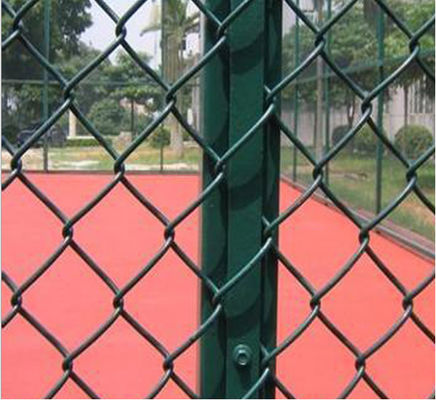 8 Ft High X 25 Ft Rolls Pvc Coated Diamond Shape Wire Mesh Steel Galvanize Chain Link Fence