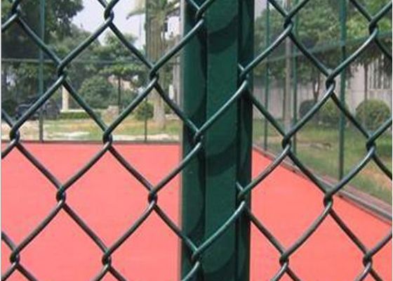 8 Ft High X 25 Ft Rolls Pvc Coated Diamond Shape Wire Mesh Steel Galvanize Chain Link Fence