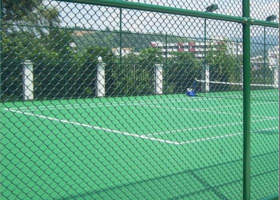 8 Ft High X 25 Ft Rolls Pvc Coated Diamond Shape Wire Mesh Steel Galvanize Chain Link Fence