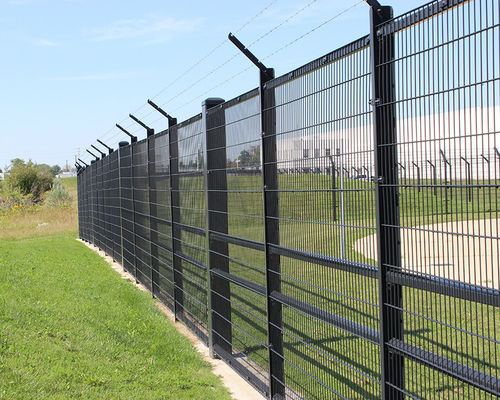 Pvc Coated Double 2m Height Horizontal Wire Fence Iso Passed