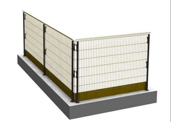 High Security Steel Frame Mesh 50x100mm Edge Protection Fencing