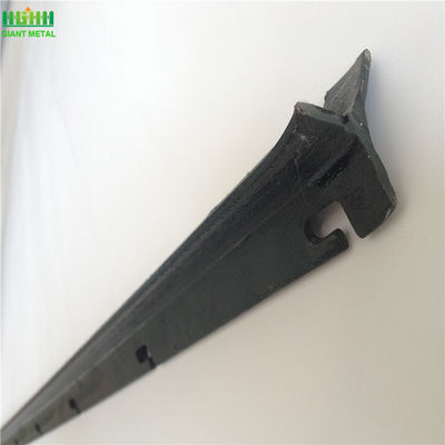 30*30*3.0mm Galvanised Star Pickets Black Paint Coated 1000mm Height