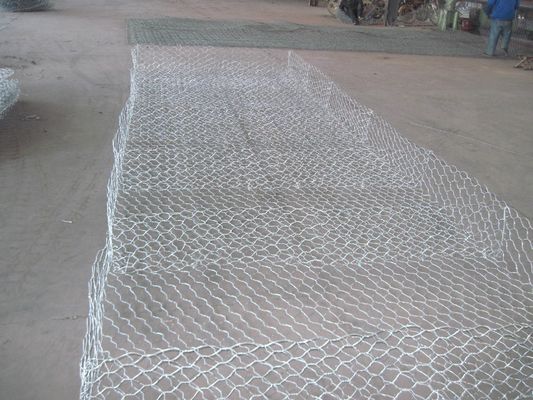 Woven Mesh 1m Tall Hexagonal Gabion Basket  For River Bank Protection