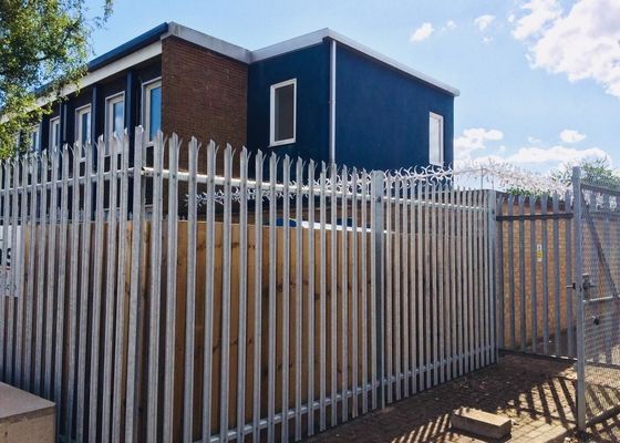 European Style Pvc Coated 3.6m Height Metal Palisade Fence Panels For Road Railway Security