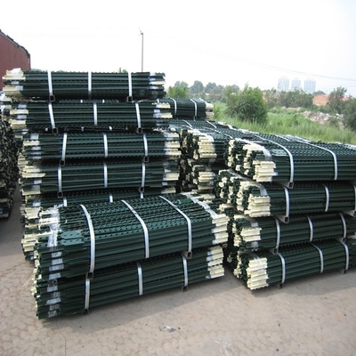 7 Ft Green Steel Fence T Post Powder Coated 0.83 Lb Per Foot