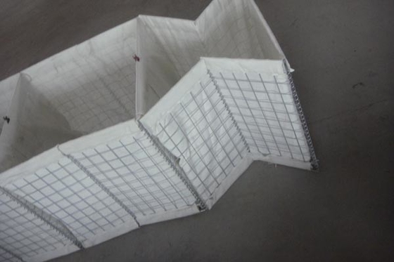 1.0m Height Hesco Bastion Wall Heavy Duty Hot Dipped Galvanized 5.0mm