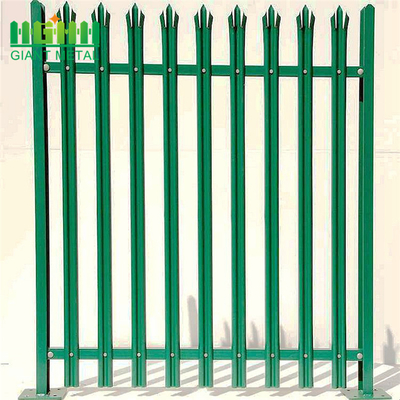 D Section W Section Galvanised Palisade Fencing Powder Coated 1200mm Height