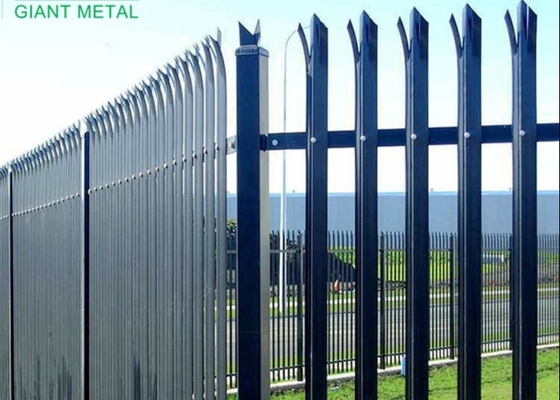 D Section W Section Galvanised Palisade Fencing Powder Coated 1200mm Height