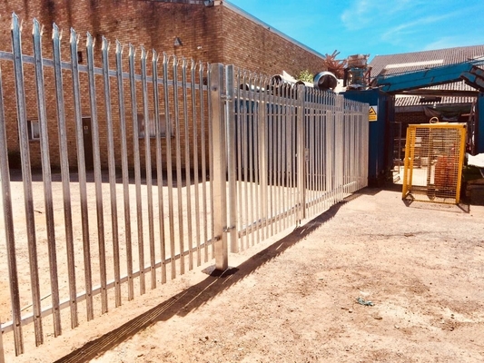 High Standard 2750mm Width Steel Palisade Fencing Galvanized And Powder Coated