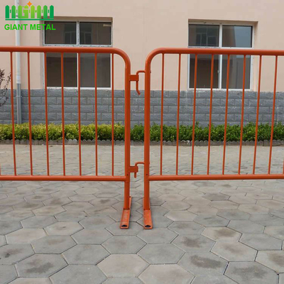 Mobile Security Traffic Assembled Metal Barricade Fence Portable 1.5m Height