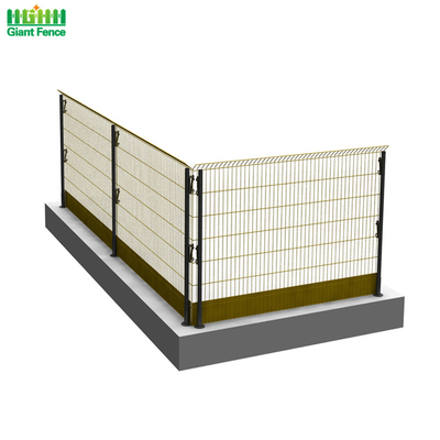 Construction Site 50X200mm Temporary Edge Protection Barriers Steel Structure