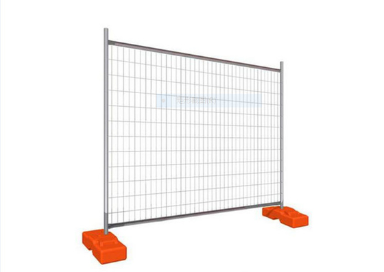 Easily Assembled Temp Construction Fence 2.1 Meter Height Galvanized Tube