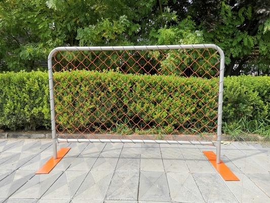 Pvc Chain Link Mesh Temporary Event Fence Metal Flat Feet Crowd Control