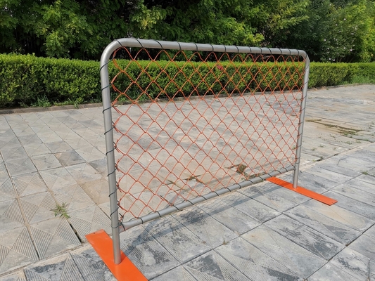 Pvc Chain Link Mesh Temporary Event Fence Metal Flat Feet Crowd Control