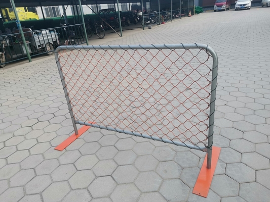 Pvc Chain Link Mesh Temporary Event Fence Metal Flat Feet Crowd Control