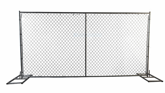 6ft Height Temporary Barrier Fence Public Safety Mild Steel Wire Tube Welded