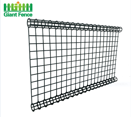 Pvc Coated 6ft Height Garden Metal Mesh Fencing Double Circle