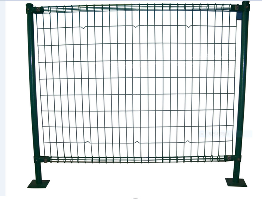 Pvc Coated 6ft Height Garden Metal Mesh Fencing Double Circle