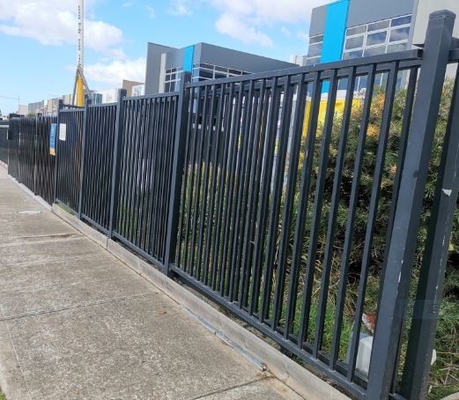 Australian Standard Tubular Fence Pressed Spear Top Security Steel Picket Garrison Fence