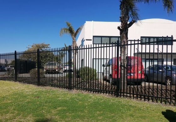 Australian Standard Tubular Fence Pressed Spear Top Security Steel Picket Garrison Fence
