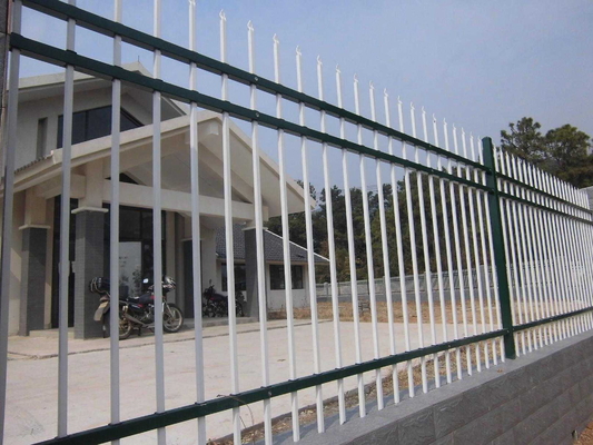 Easily Assembled Galvanized PVC Coated Wrought Iron Steel Fence Panel for Customized Pool Spear Top Outdoor