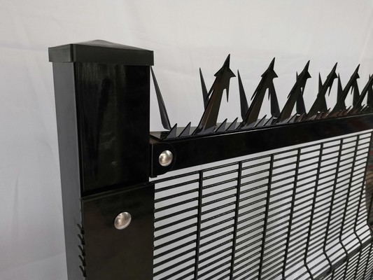 Black Hot Dipped Galvanized Anti Climb Security Fencing 358 Anti Scaling