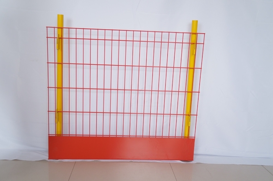 50*200mm Hole Size Edge Protection Barriers Pvc Coated Orange Colour