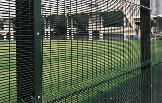 Curved Metal Steel 358 Mesh Anti Climb Security Fencing Powder Coated Customized