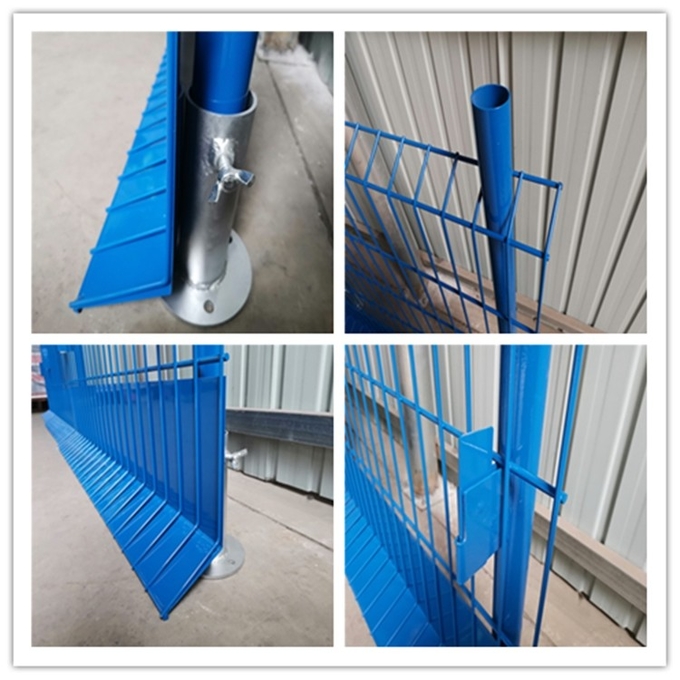 Giant Fence Blue Pvc Coated 1150*2600mm Fall Protection Fence